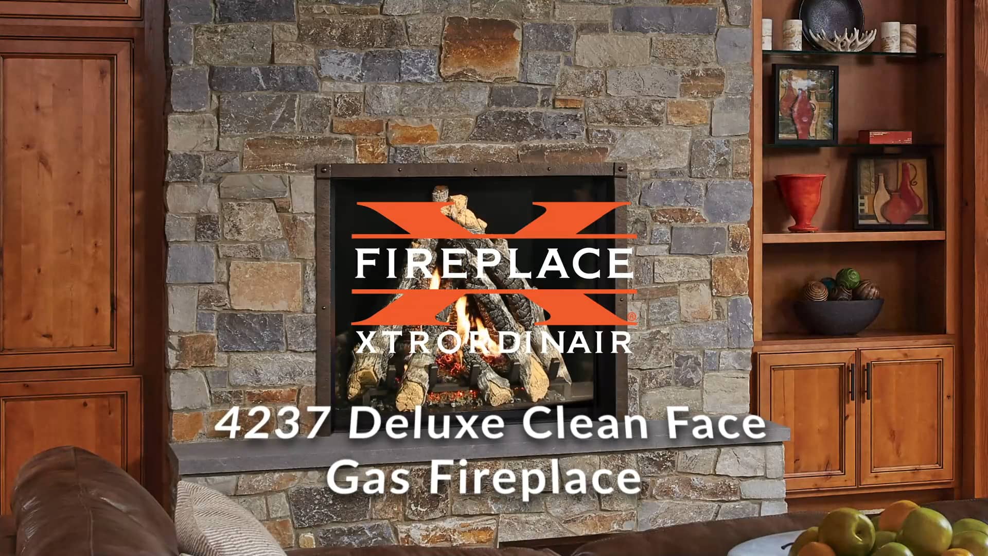 FireplaceX® 4237 Deluxe Clean Face Gas Fireplace on Vimeo