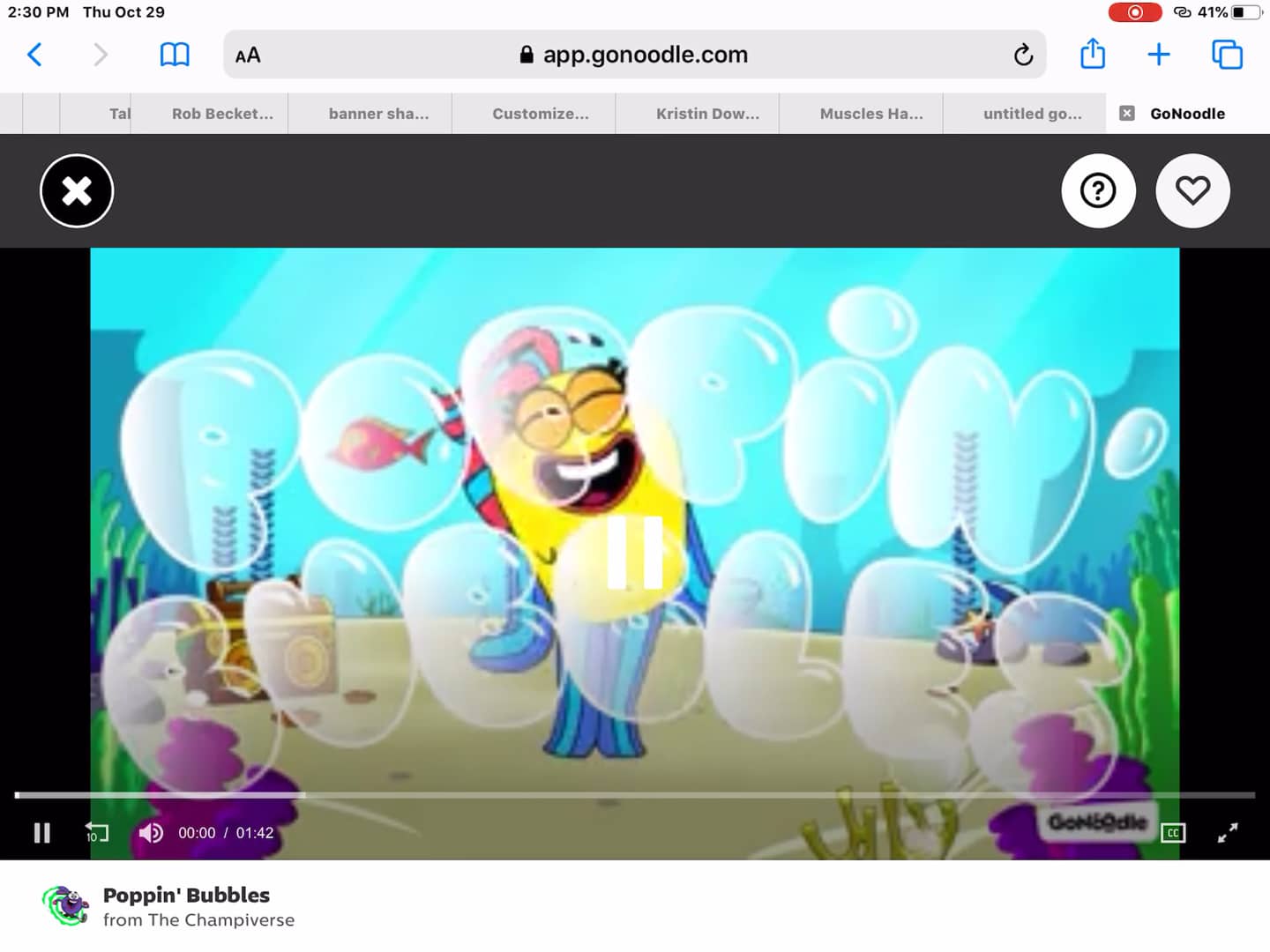 Poppin Bubbles Dance Go Noodle on Vimeo