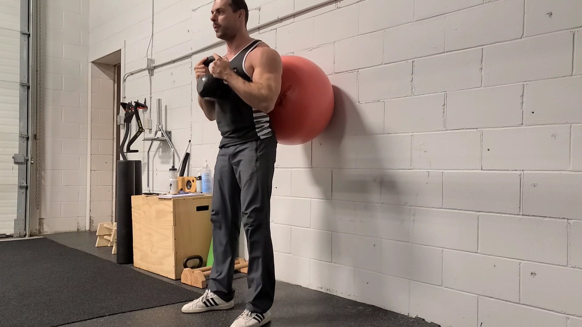 Swiss Ball Hack Squat on Vimeo