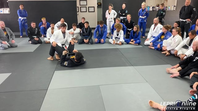 Using Headquarters Position to Pass the Open Guard