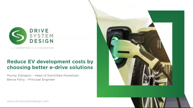 Reduce EV development costs by choosing better e-drive solutions