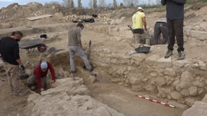 Excavacions a l'església de Sta Margarida 