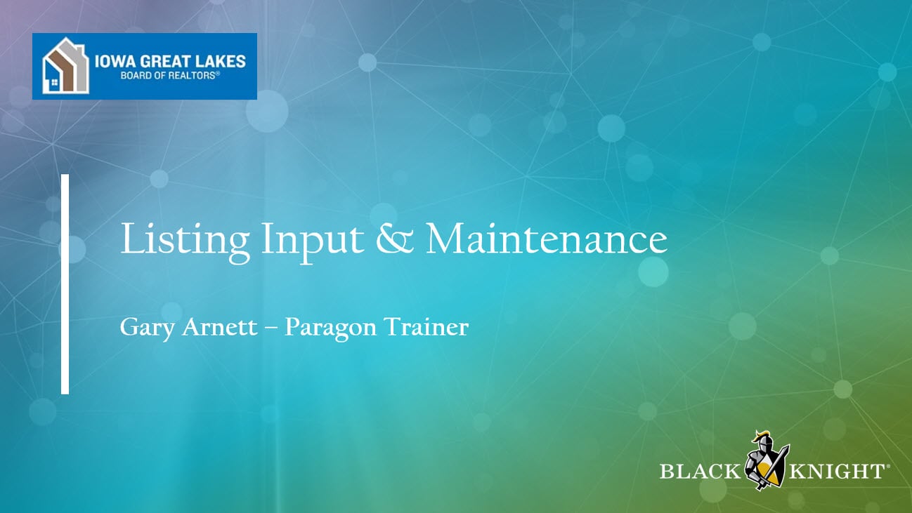 Iowa Great Lakes Listing Input Maintenance Listing Add/Edit on Vimeo