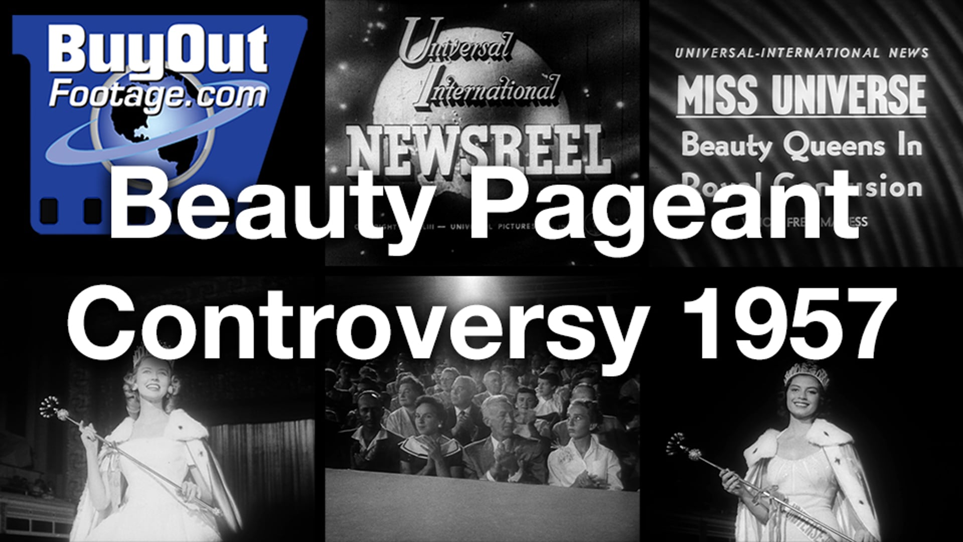 Beauty Pageant Controversy 1957 Historic Film Footage 🥇 Own That Crown(04)