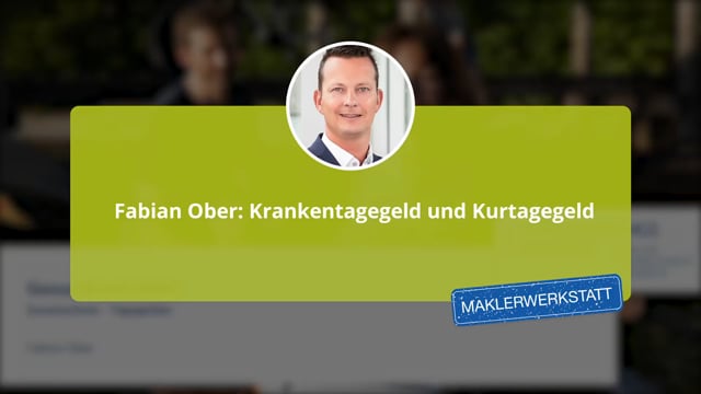 Fabian Ober: Krankentagegeld und Kurtagegeld