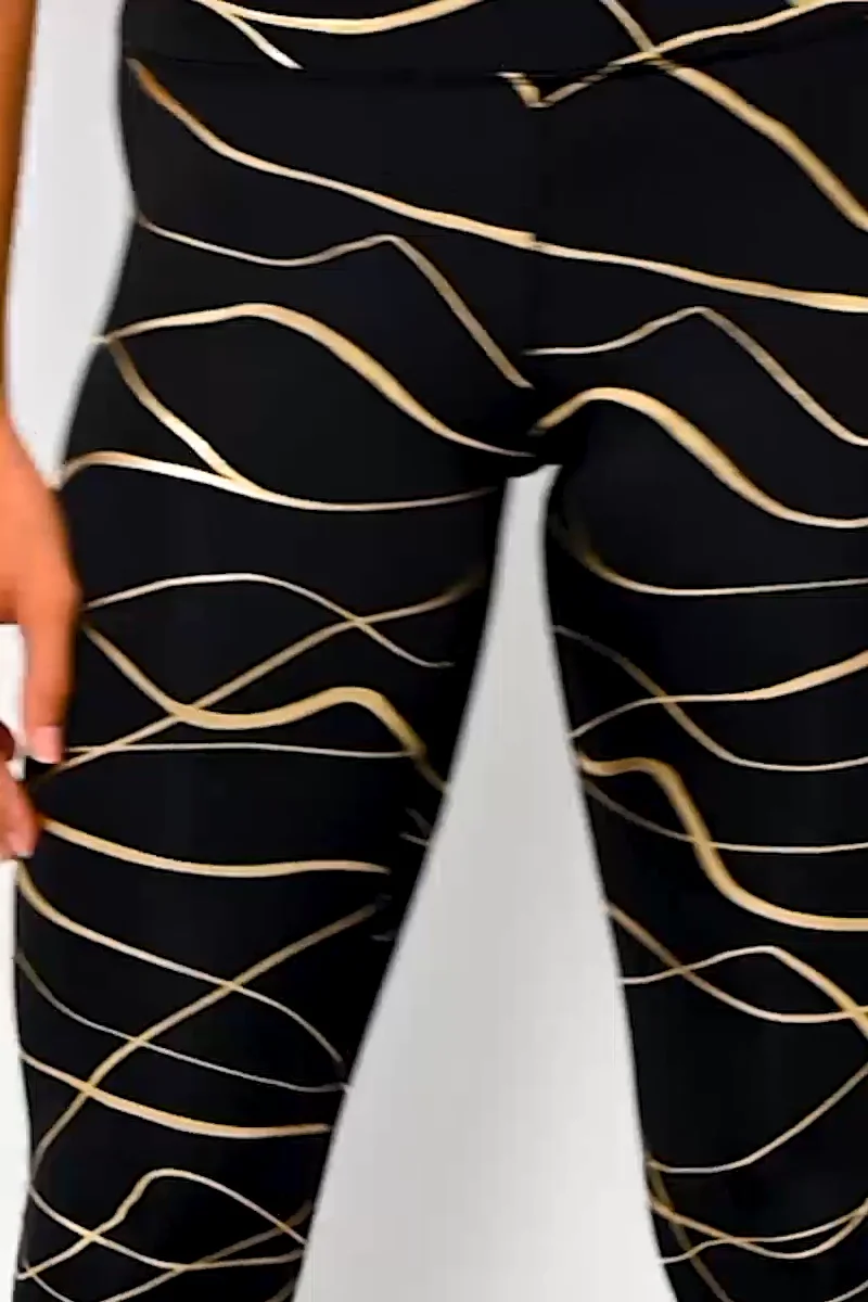 Nike on sale tights gold