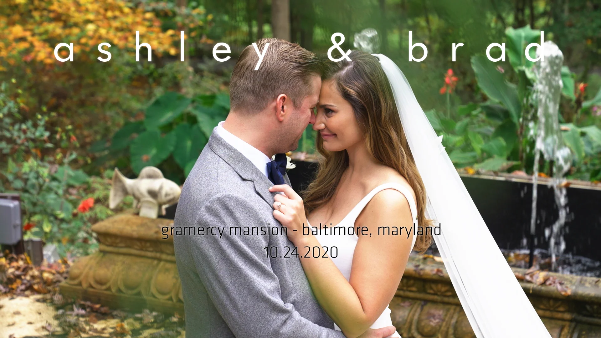Ashley & Brad wedding film at Gramercy Mansion, Baltimore MD
