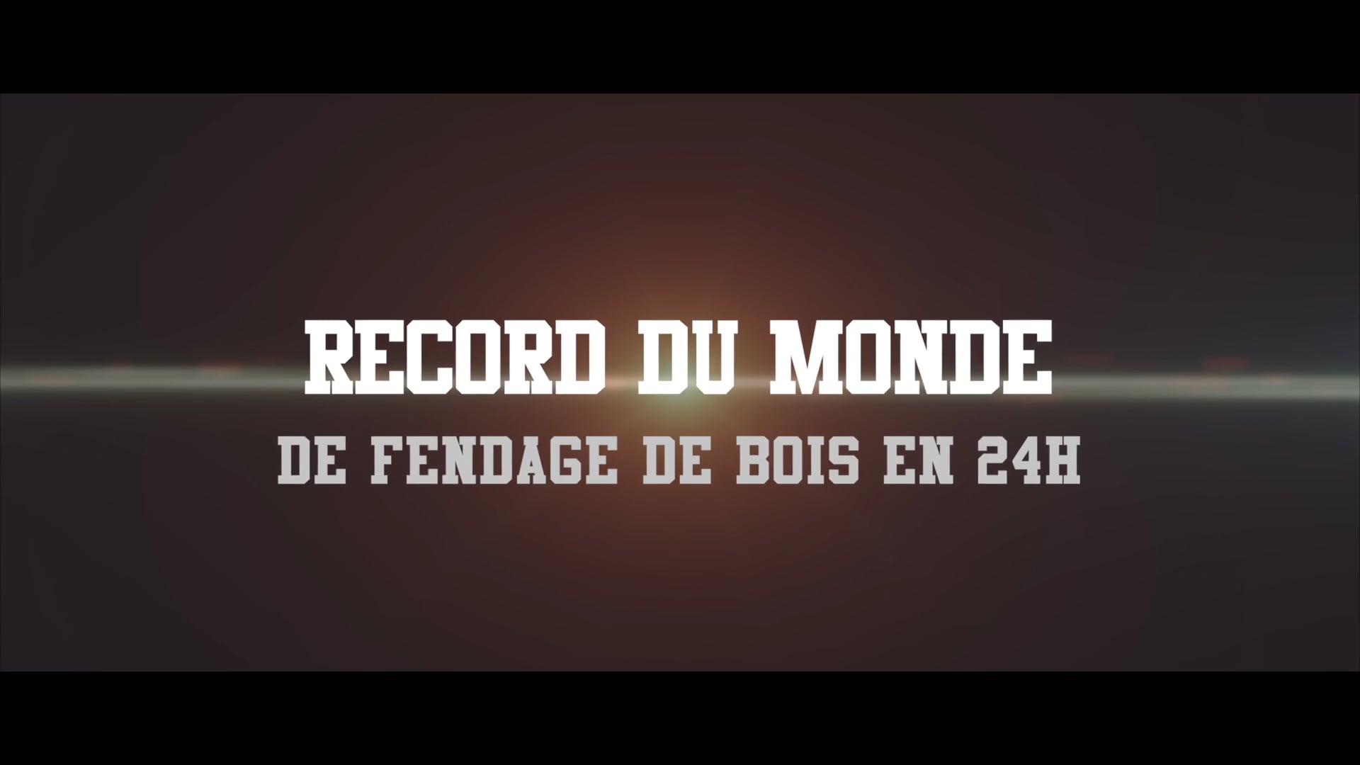 S&Ü - Record du monde de fendage de bois en 24h