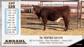 Lot #128 - TA TESTED 0311H