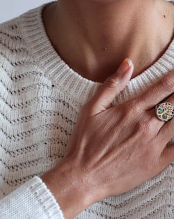 Vidéo: Bague symbole Arbre de vie Nacre abalone Argent massif