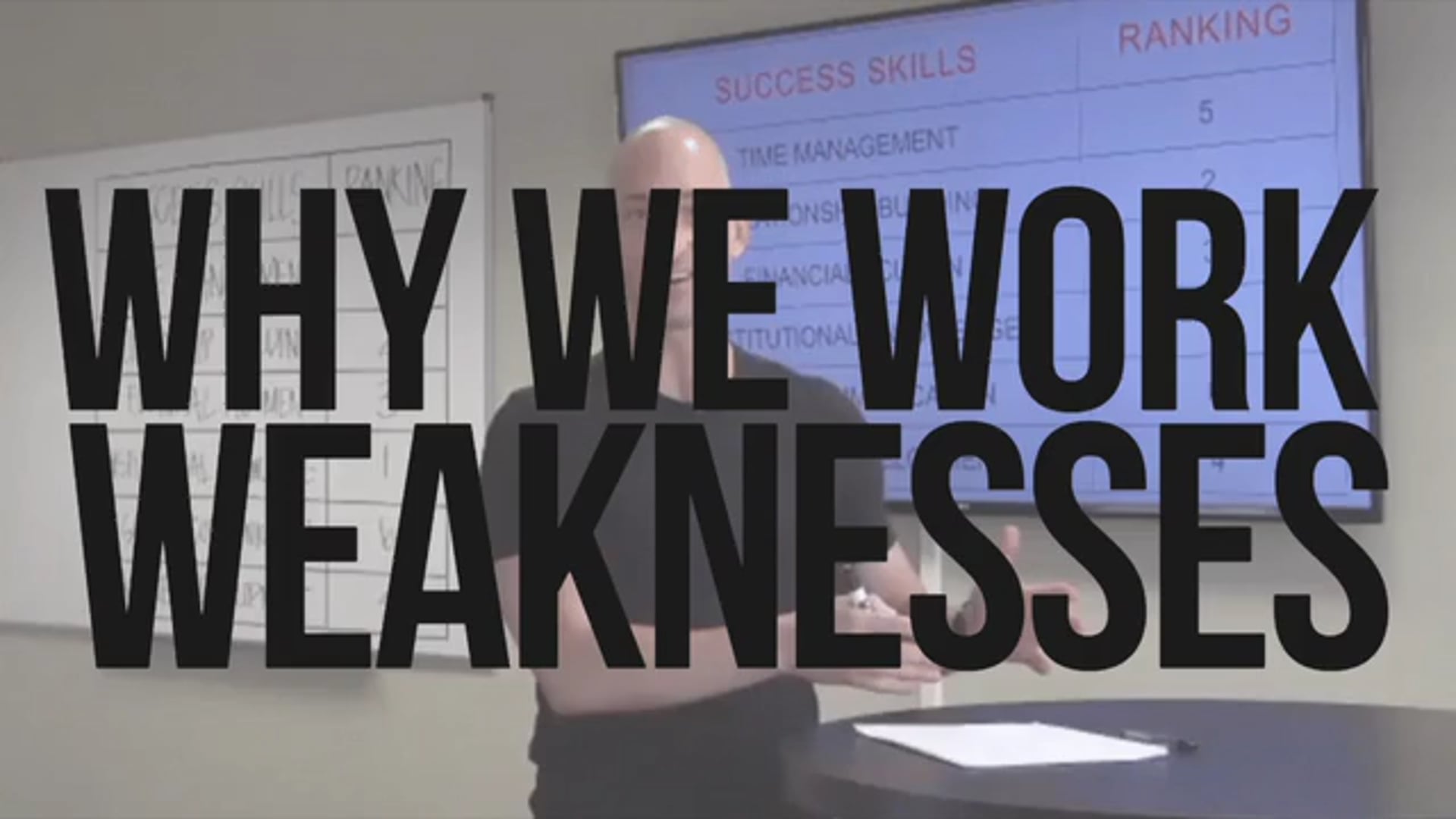 Why We Work Weaknesses