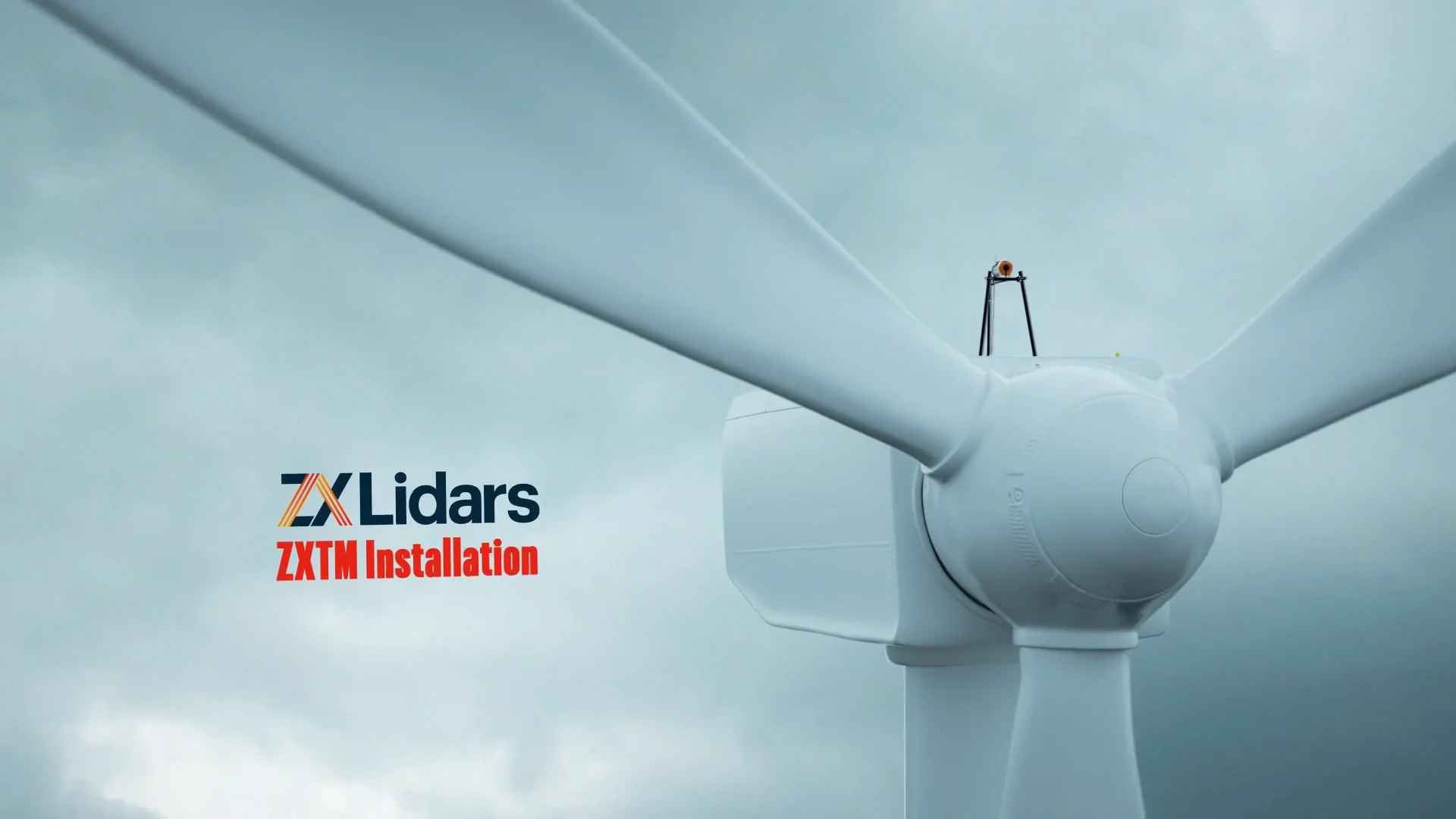 ZX TM Nacelle Based Lidar Installation for Wind Turbine Optimisation - with  captions