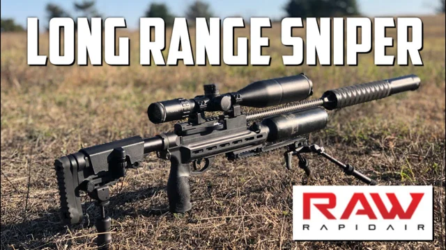 Suppressed Airgun Sniper Rapid Air Weapons RAW HM1000x with DonnyFL Ronin Suppressor