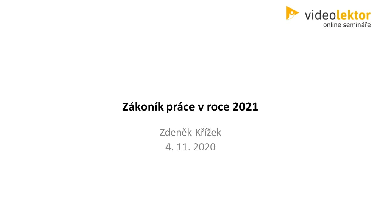 Zákoník práce 2021