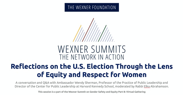 Reflections on the U.S. Election through the Lens of Equity and Respect for Women