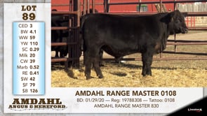 Lot #89 - AMDAHL RANGE MASTER 0108