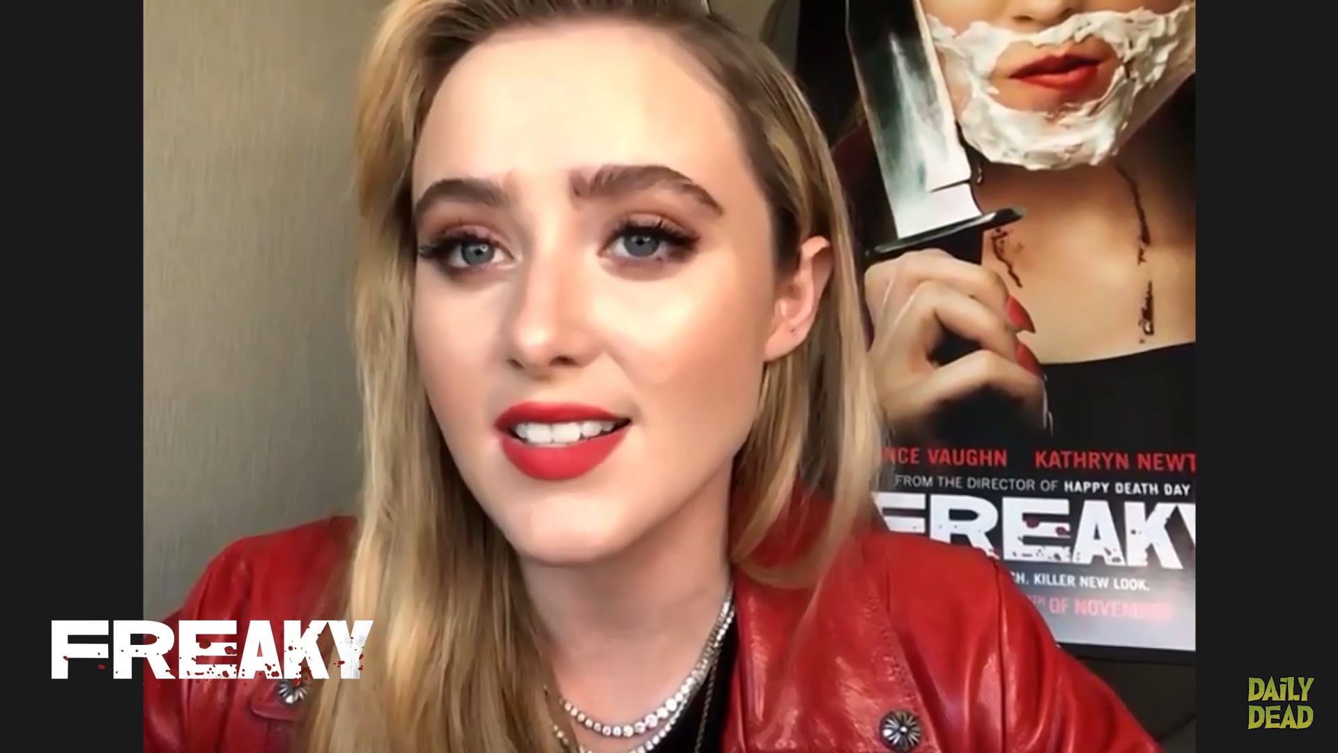 Video Interview: Kathryn Newton Talks Getting Her “Vince Vaughn” Right for  FREAKY and More