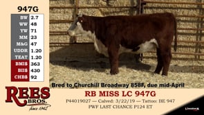 Lot #947G - RB MISS LC 947G