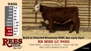 Lot #940G - RB MISS LC 940G