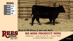 Lot #909G - RB MISS PRODUCT 909G