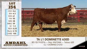 Lot #154 - TA L1 DOMINETTE 630D
