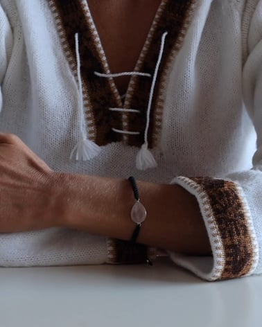 Video: 925 Sterling Silver Pink Quartz Bracelet