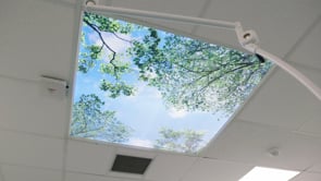 Sky Inside Static Ceiling Installation at The Royal Surrey gynaecology suite