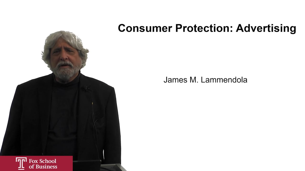 Consumer Protection: Advertising