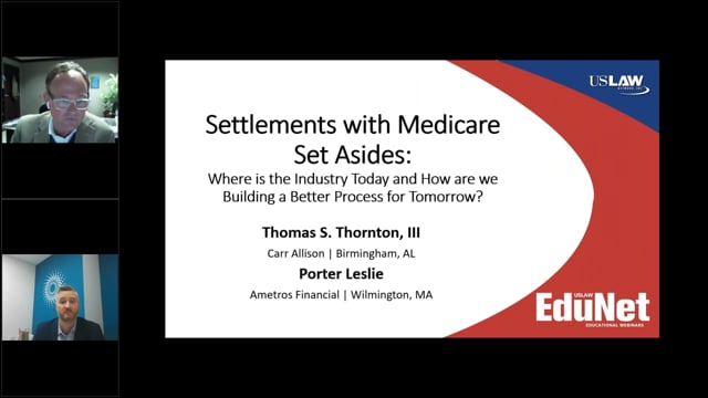 USLAW EduNet Webinar: Settlements with Medicare Set Asides Video