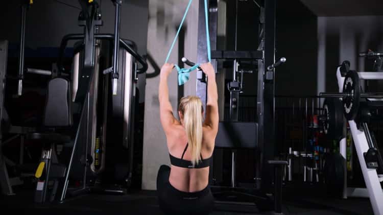 Banded lat pull online down