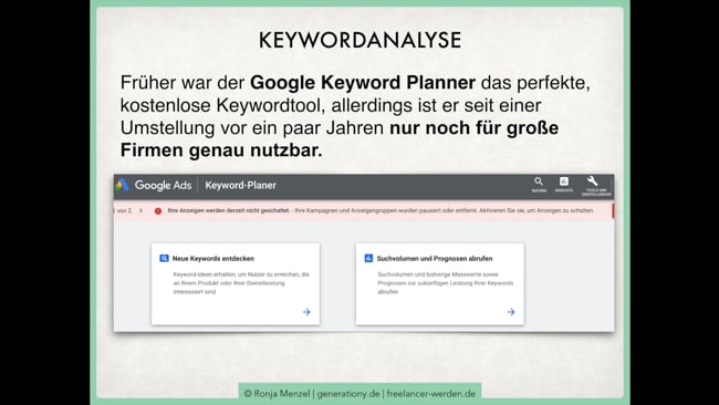 Modul 2: Keywordanalyse & Keywordtools - So findest du Keywords, zu denen du wirklich ranken kannst!