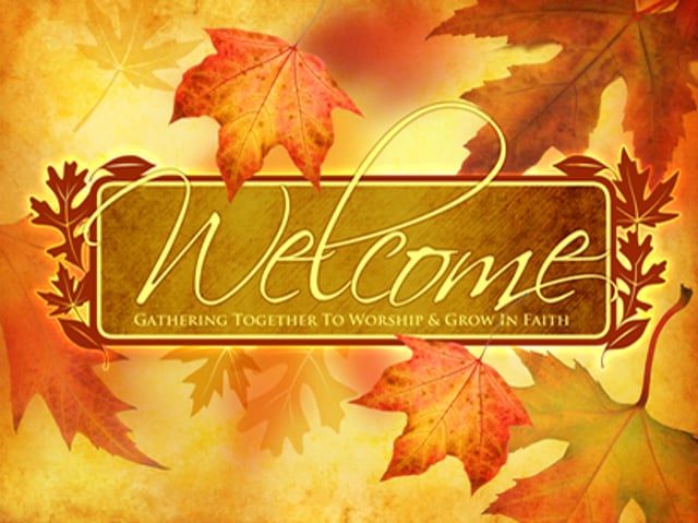 Welcome To Church Fall