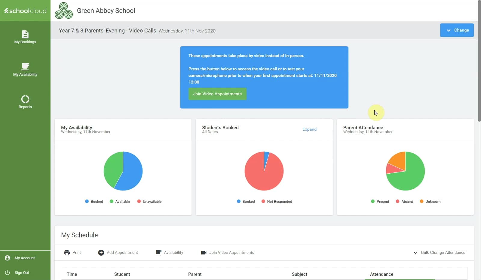 SchoolCloud Parents Evening - Teacher Login on Vimeo