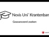 Krantenbank Geavanceerdzoeken UNI DR HD NL