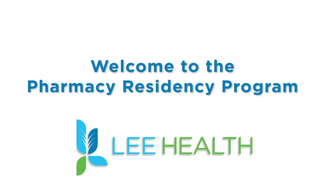 Pharmacy Residency Program Careers Lee Health