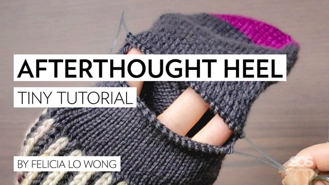 Afterthought Heel for Socks  Knitting Tutorial » School of SweetGeorgia
