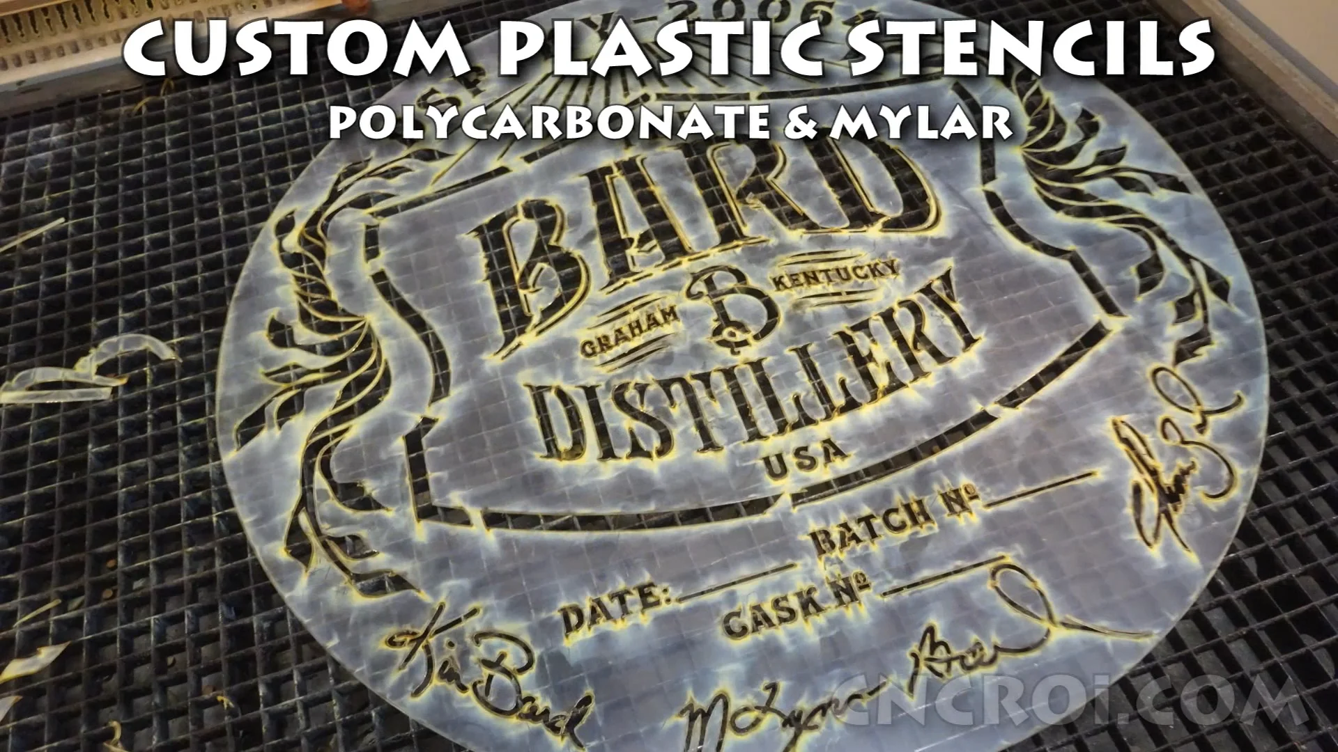 Custom Plastic Stencils: Polycarbonate & Mylar on Vimeo
