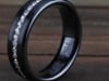 Men&#39;s Lab Grown Diamond Wedding Band in Black Titanium, 6.5mm