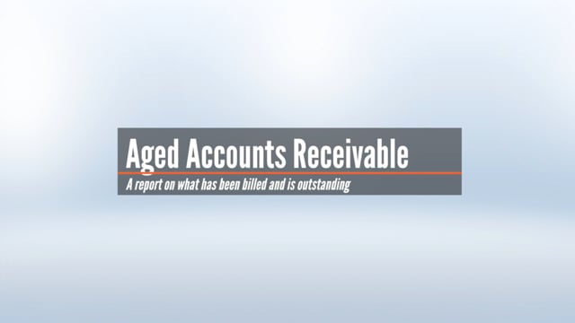 Aged Accounts Receivable