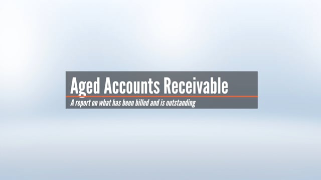 Aged Accounts Receivable