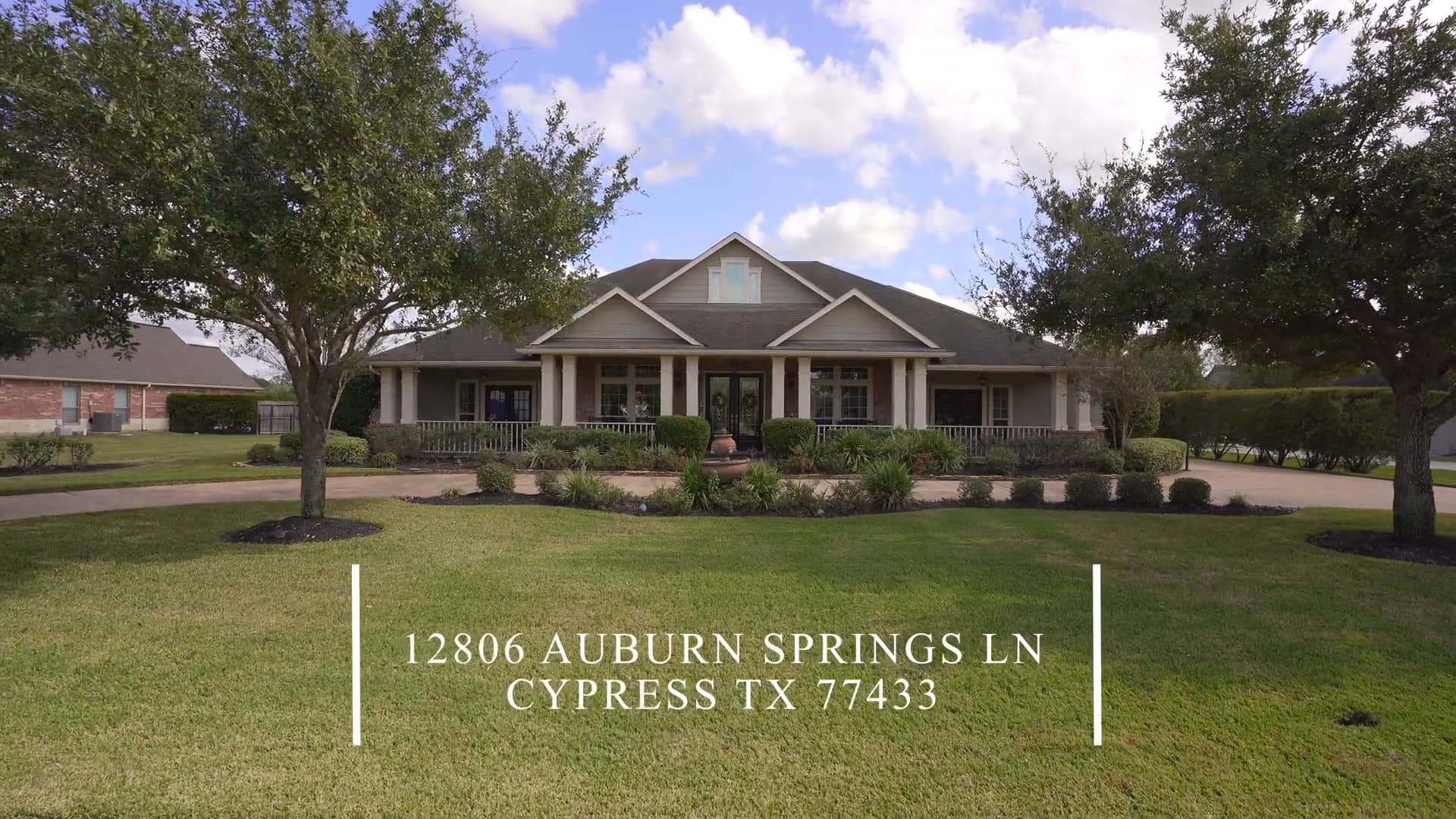 12806 Auburn Springs Ln, Cypress, TX 77433 on Vimeo