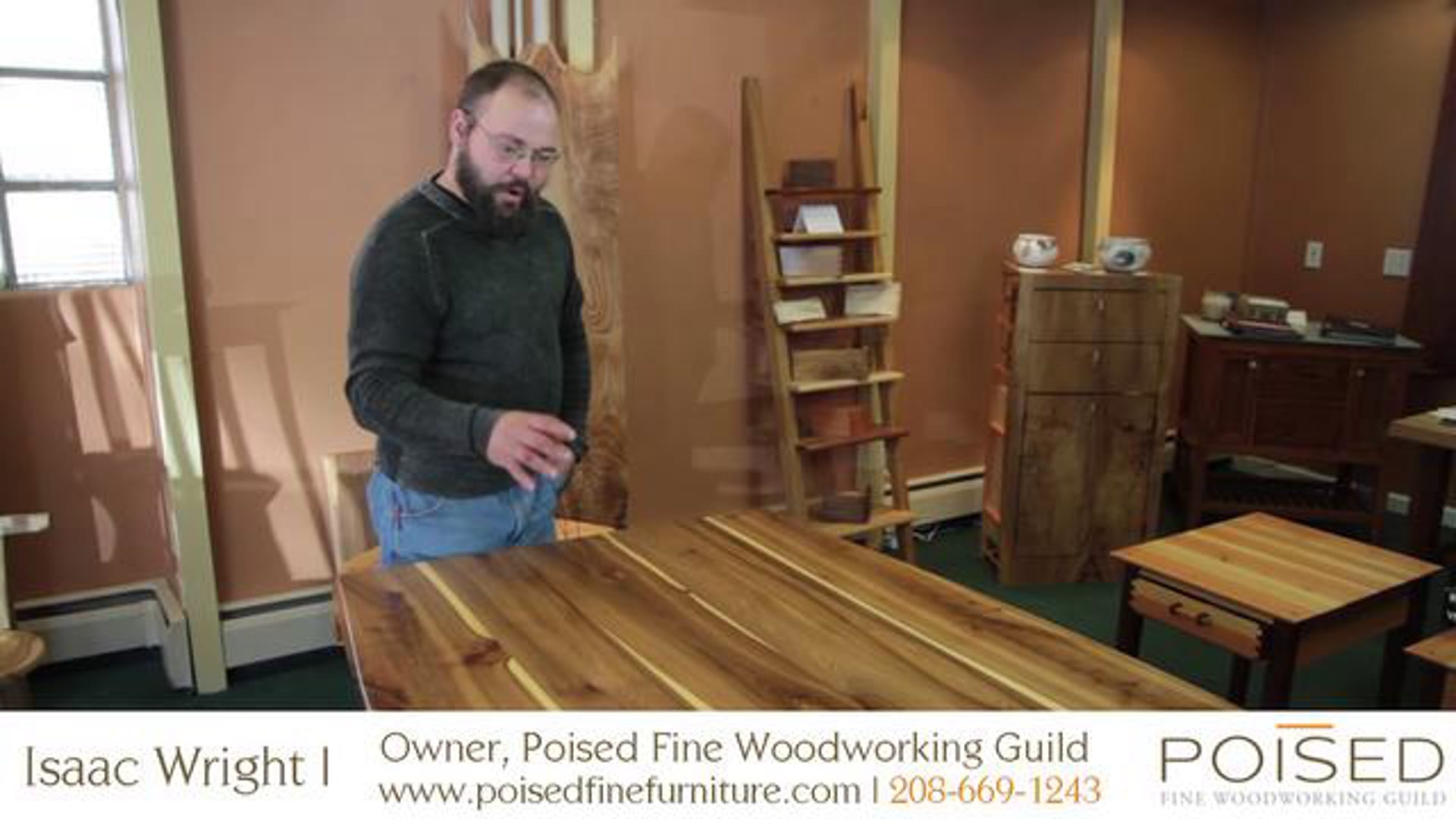 Poised Fine Woodworking Guild | Elm Table