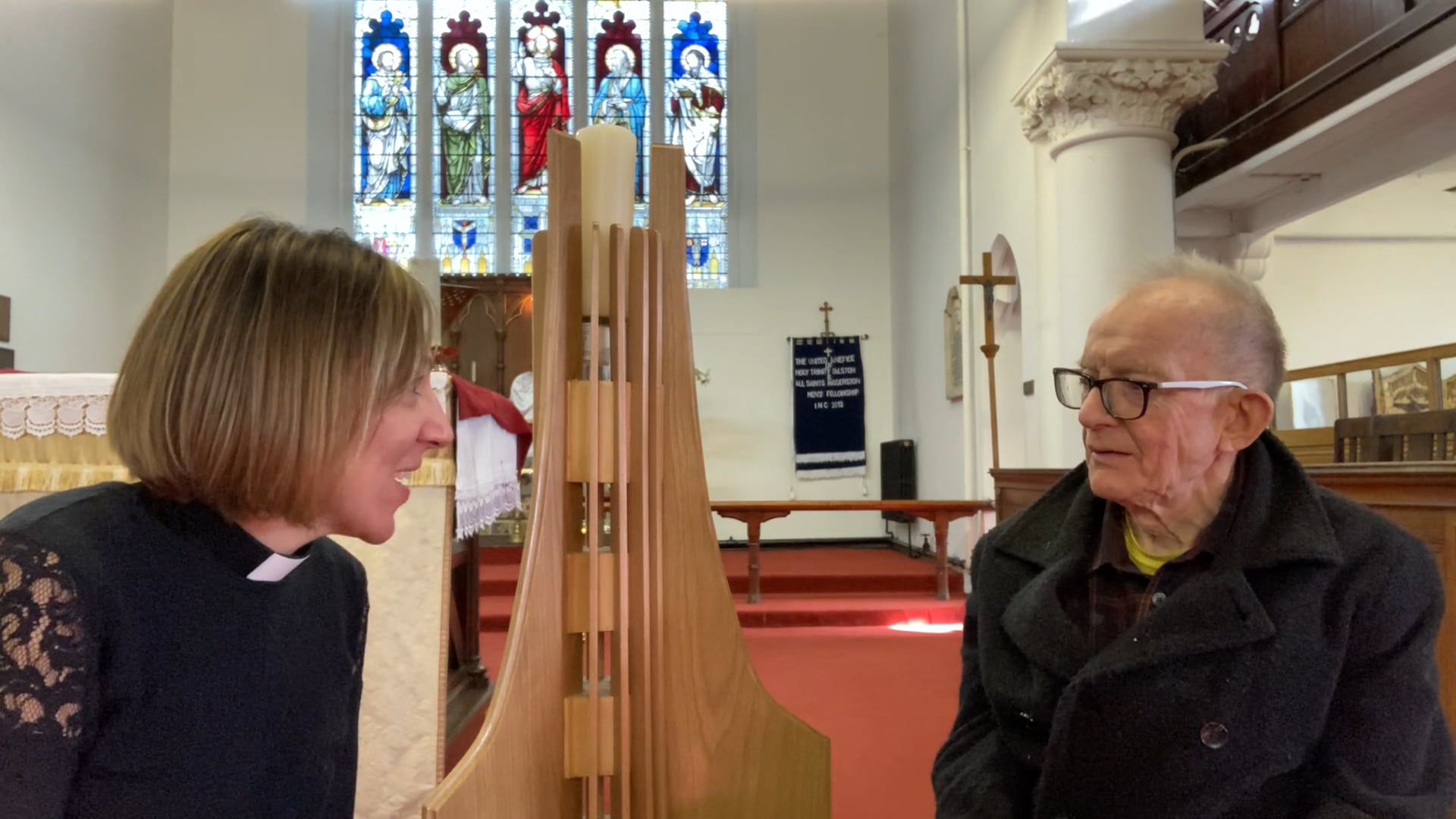 Rev Laura speaks with David Glews