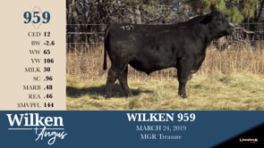 Lot #959 - WILKEN 959