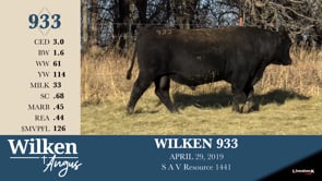 Lot #933 - WILKEN 933