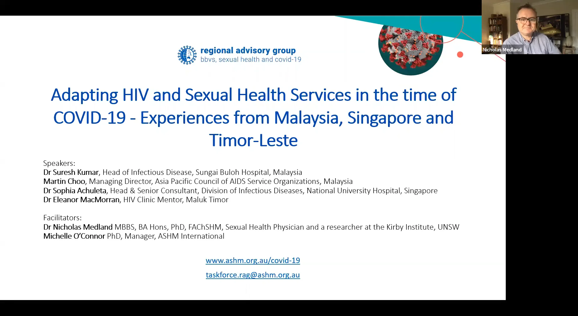 Adapting HIV and Sexual Health Services in the time of COVID 19 Experiences from Malaysia Singapore and Timor Leste