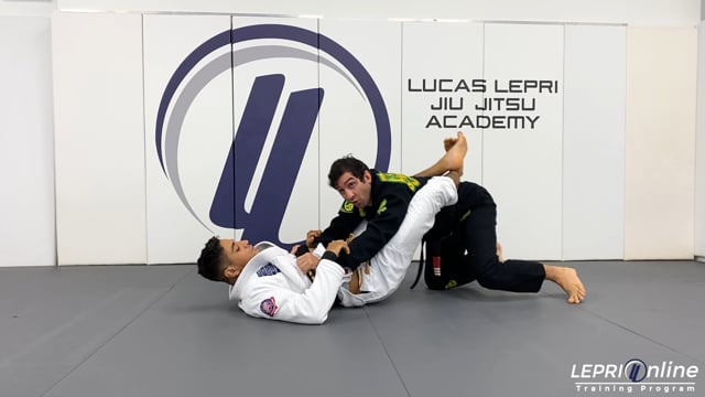 Opening Closed Guard Attempt to Sweep Counter with One Leg X to Toe Hold