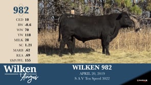 Lot #982 - WILKEN 982