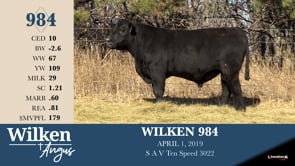 Lot #984 - WILKEN 984