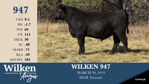 Lot #947 - WILKEN 947